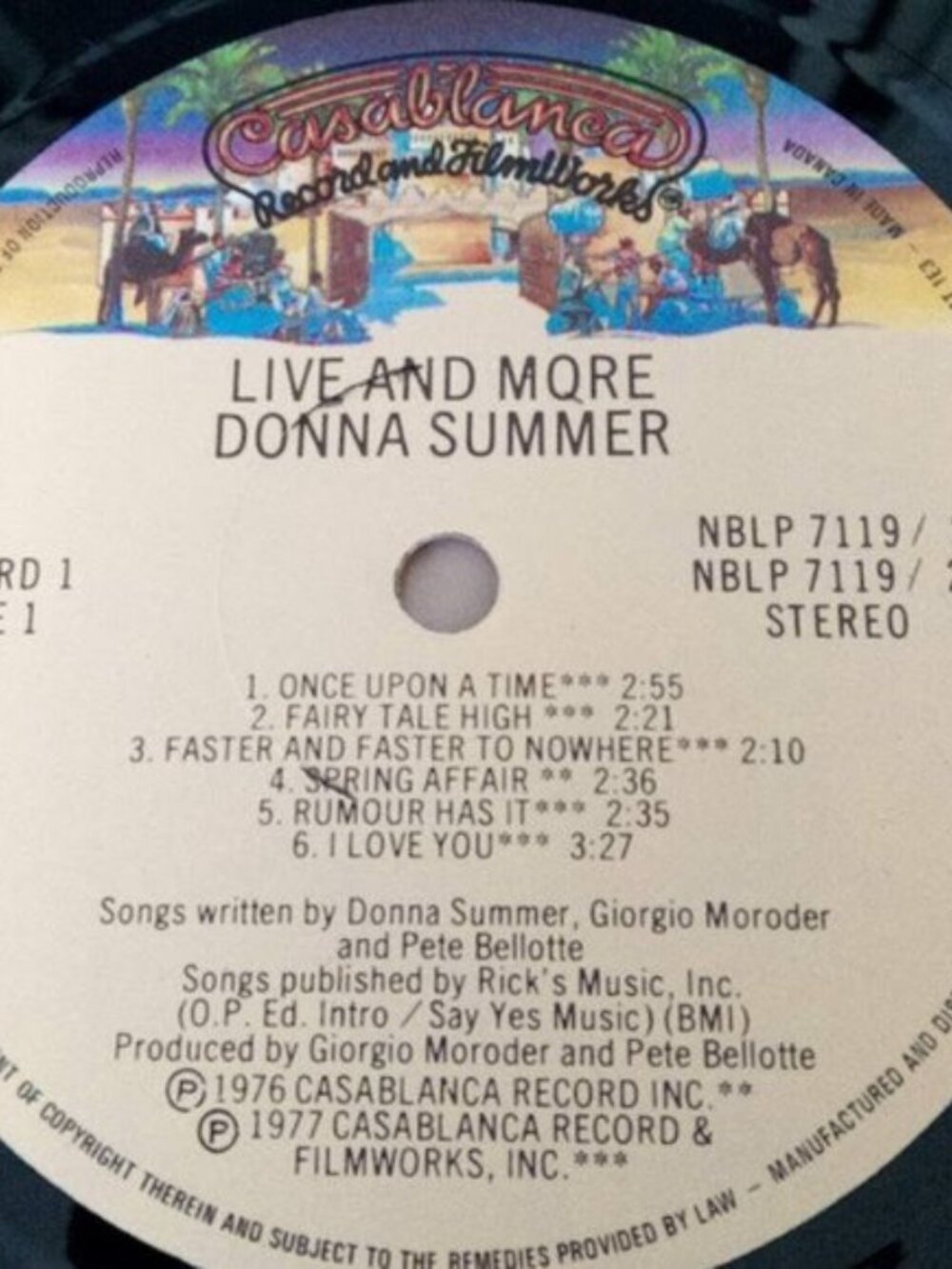 Live & More Donna Summer Double Length Vinyl Record Album Set Casablanca Records - Picture 5 of 12
